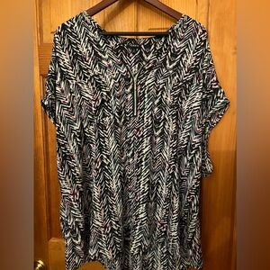 Torrid Snakeskin Pattern Blouse Size 3